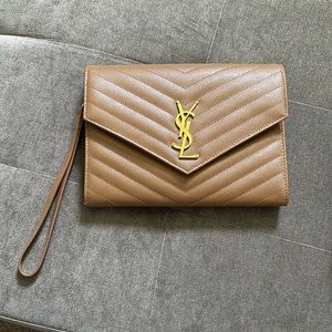 YSL Cassandra Pouch in Natural ***Price is FIRM